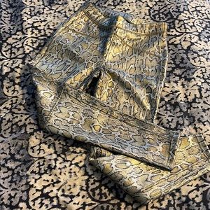 Vegan leather Free People leggings